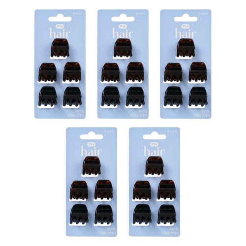 Pharmacy Health Small Claw Clips 5 Pack Bundle of 5