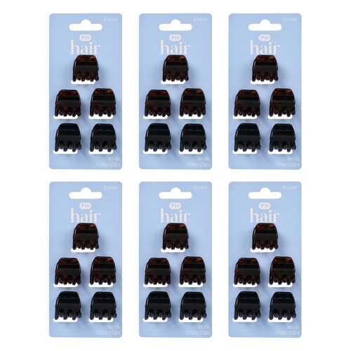 Pharmacy Health Small Claw Clips 5 Pack Bundle of 6