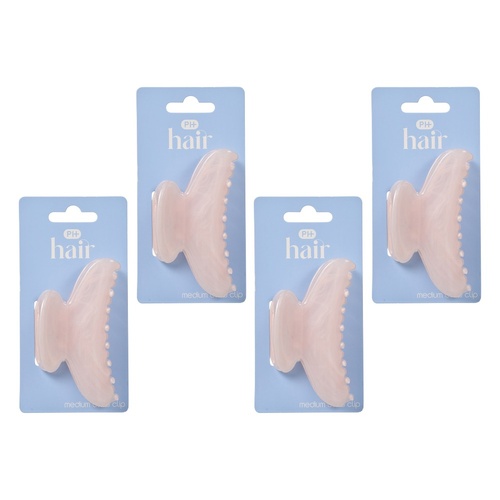 Pharmacy Health Medium Claw Clip Pink Pack of 4