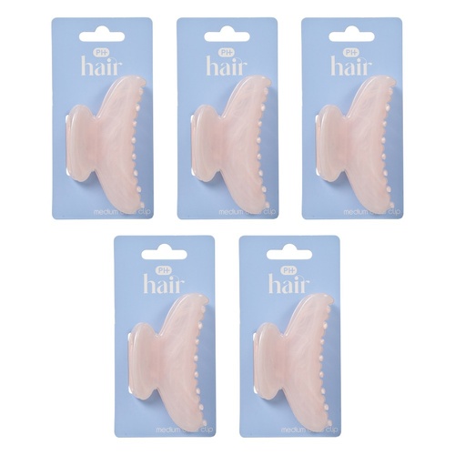 Pharmacy Health Medium Claw Clip Pink Pack of 5