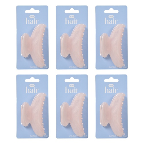 Pharmacy Health Medium Claw Clip Pink Pack of 6