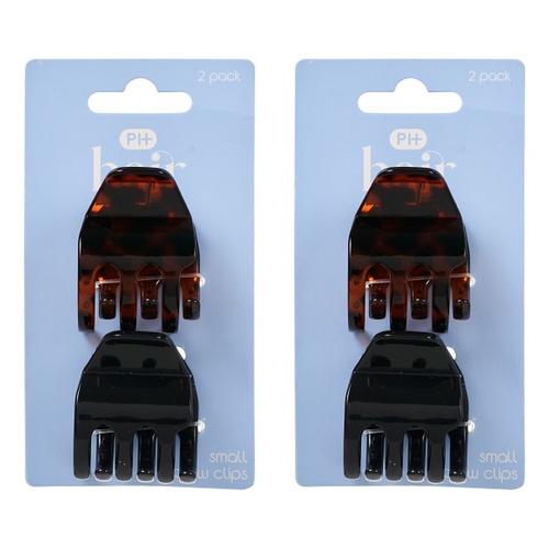 Pharmacy Health Small Claw Clips Mixed 2 Pack Bundle of 2