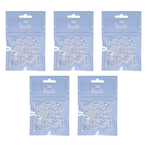 Pharmacy Health Polybands Clear 100 Pack Bundle of 5