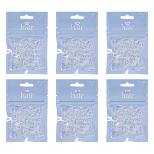 Pharmacy Health Polybands Clear 100 Pack Bundle of 6