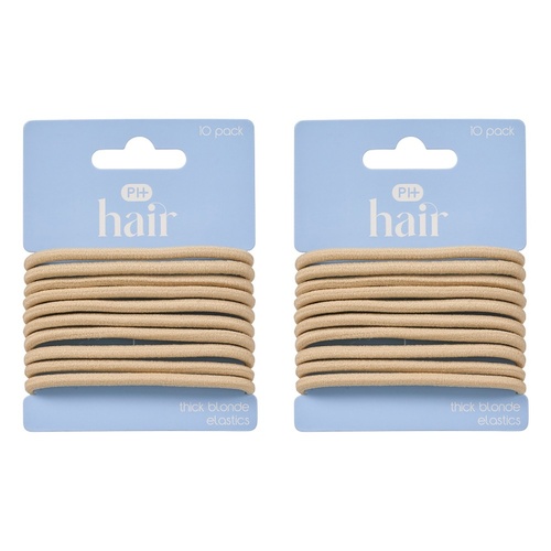 Pharmacy Health Thick Elastics Blonde 10 Pack Bundle of 2