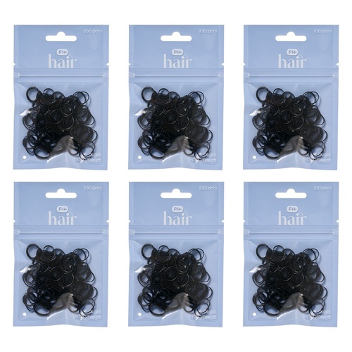 Pharmacy Health Polybands Black 100 Pack Bundle of 6