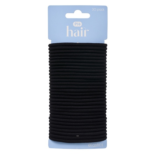Pharmacy Health Thick Elastics Black 30 Pack
