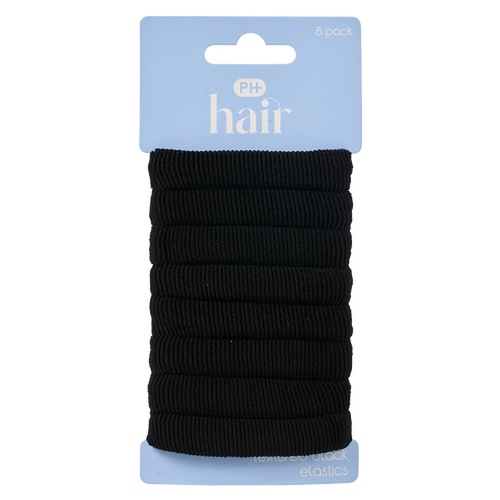 Pharmacy Health Textured Elastics Black 8 Pack