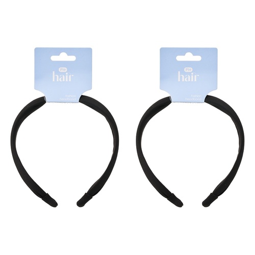 Pharmacy Health Fashion Headband Black Pack of 2