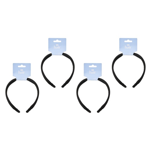 Pharmacy Health Fashion Headband Black Pack of 4