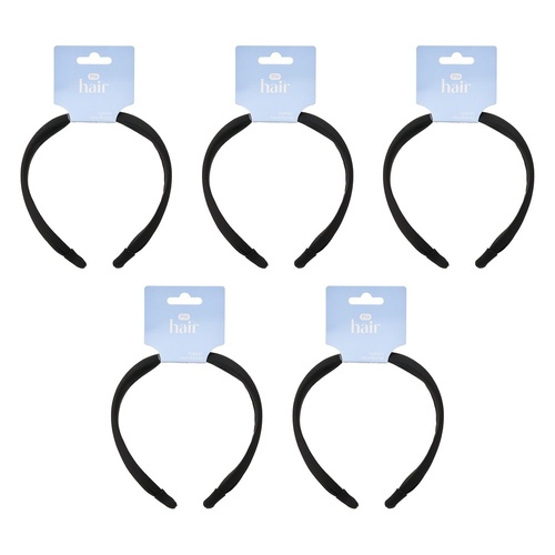 Pharmacy Health Fashion Headband Black Pack of 5
