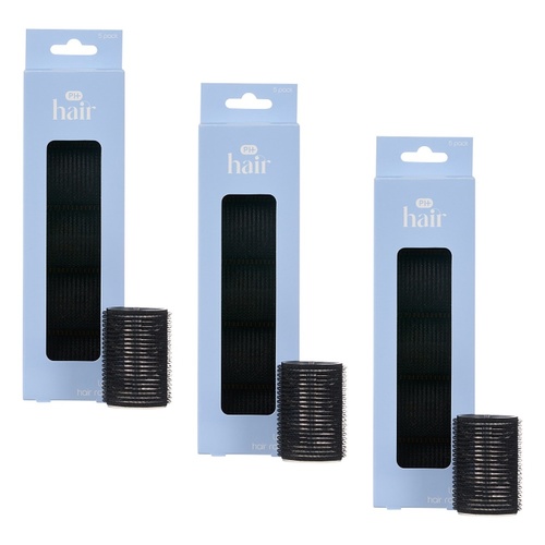 Pharmacy Health Hair Rollers Large 5 Pack Bundle of 3