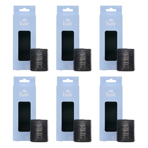 Pharmacy Health Hair Rollers Extra Large 3 Pack Bundle of 6