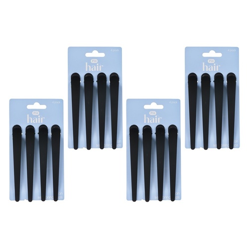 Pharmacy Health Salon Sectioning Clips 4 Pack Bundle of 4