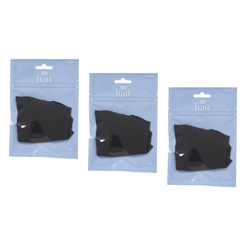 Pharmacy Health Hair Gloves 2 Pack Bundle of 3