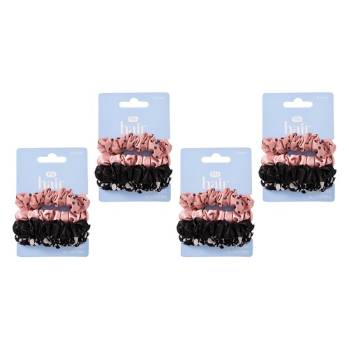 Pharmacy Health Scrunchie Mixed 4 Pack Bundle of 4
