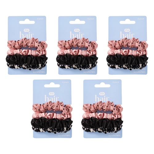 Pharmacy Health Scrunchie Mixed 4 Pack Bundle of 5