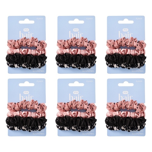 Pharmacy Health Scrunchie Mixed 4 Pack Bundle of 6