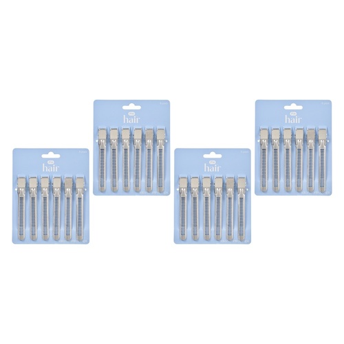 Pharmacy Health Salon Control Clips 6 Pack Bundle of 4