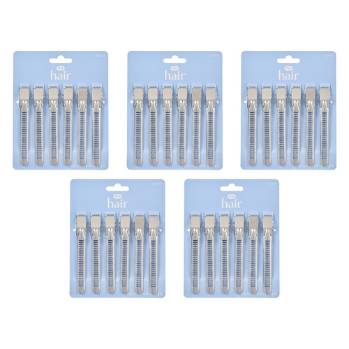 Pharmacy Health Salon Control Clips 6 Pack Bundle of 5