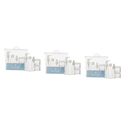 Pharmacy Health Refillable Travel Set 5 Pack Bundle of 3
