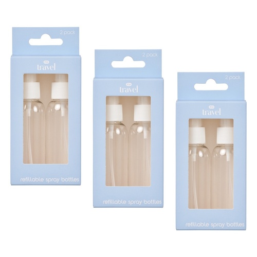 Pharmacy Health Refillable Spray Bottles 2 Pack Bundle of 3