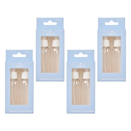 Pharmacy Health Refillable Spray Bottles 2 Pack Bundle of 4