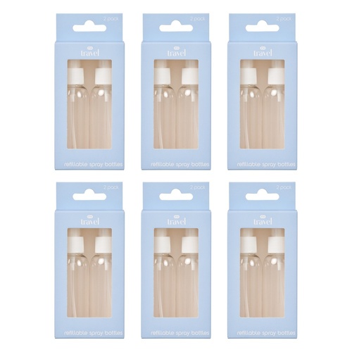 Pharmacy Health Refillable Spray Bottles 2 Pack Bundle of 6