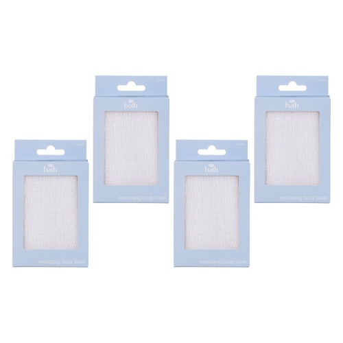 Pharmacy Health Exfoliating Body Towel Pack of 4