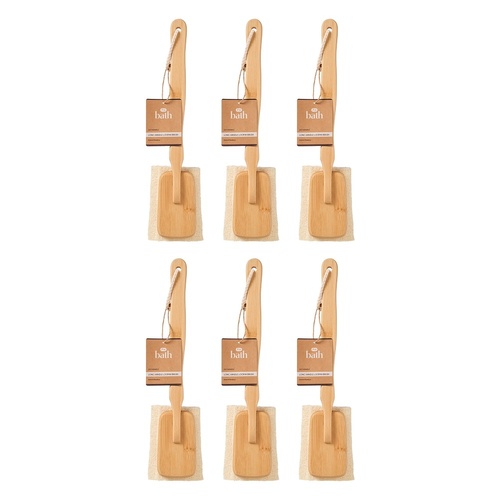 Pharmacy Health Long Handle Loofah Brush Pack of 6