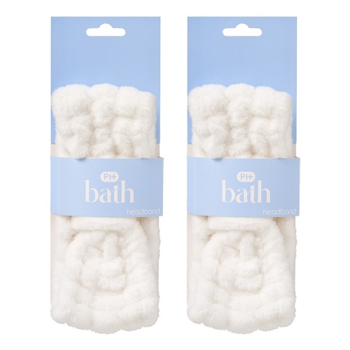 Pharmacy Health Cosmetic Headband White Pack of 2