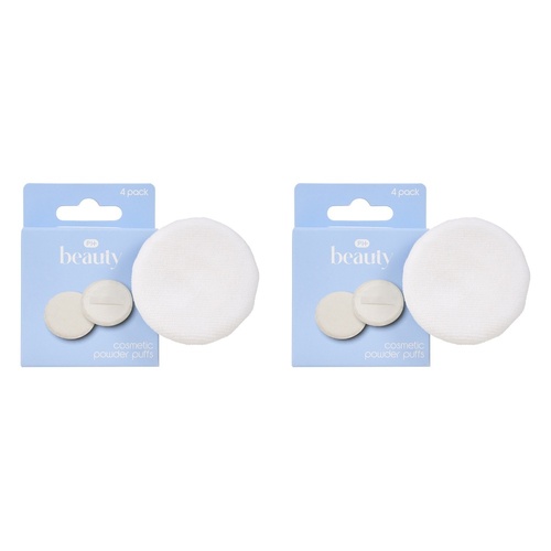Pharmacy Health Cosmetic Powder Puffs 4 Pack Bundle of 2