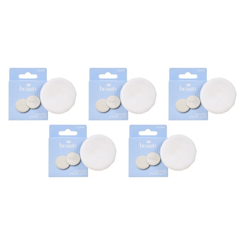 Pharmacy Health Cosmetic Powder Puffs 4 Pack Bundle of 5