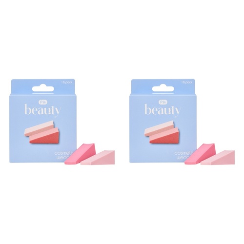 Pharmacy Health Cosmetic Sponge Wedges 16 Pack Bundle of 2