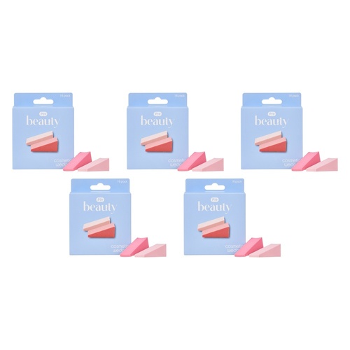 Pharmacy Health Cosmetic Sponge Wedges 16 Pack Bundle of 5