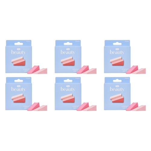 Pharmacy Health Cosmetic Sponge Wedges 16 Pack Bundle of 6