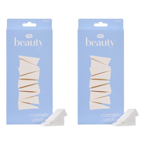 Pharmacy Health Cosmetic Sponge Wedges 36 Pack Bundle of 2