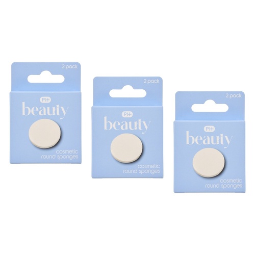 Pharmacy Health Cosmetic Round Sponges 2 Pack Bundle of 3