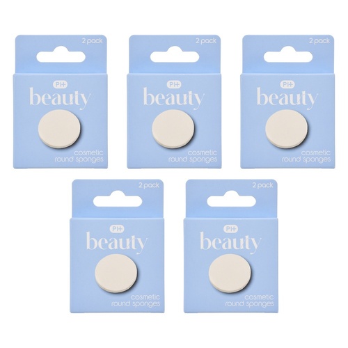 Pharmacy Health Cosmetic Round Sponges 2 Pack Bundle of 5