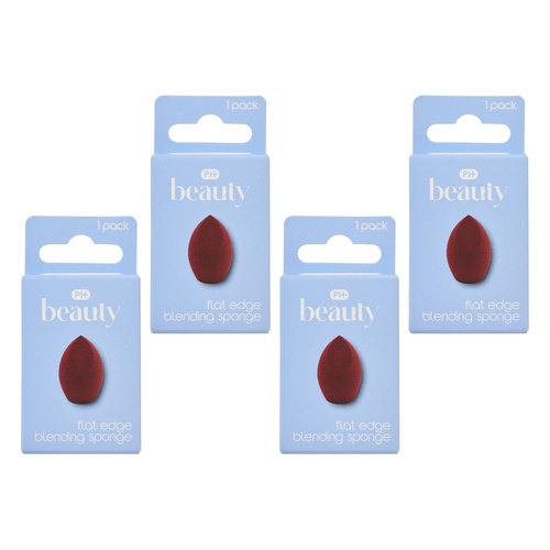 Pharmacy Health Cosmetic Blending Sponge Flat Edge Pack of 4