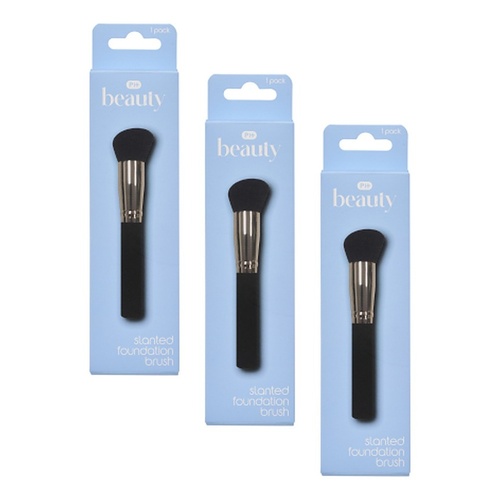 Pharmacy Health Slanted Foundation Brush Pack of 3