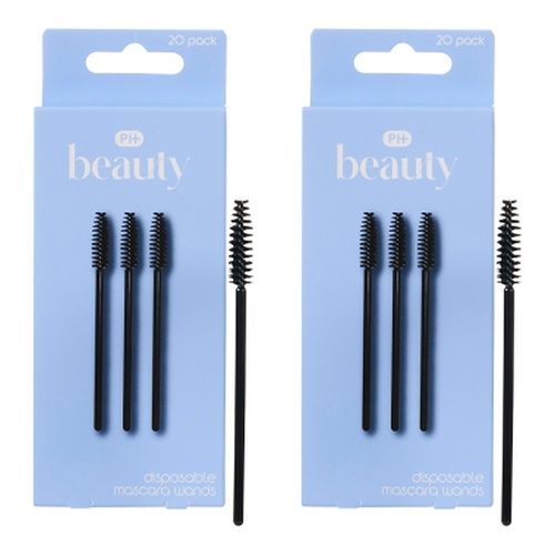 Pharmacy Health Disposable Mascara Wands 20 Pack Bundle of 2