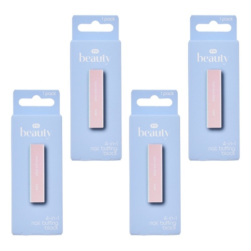 Pharmacy Health 4-In-1 Nail Buffing Block Pack of 4