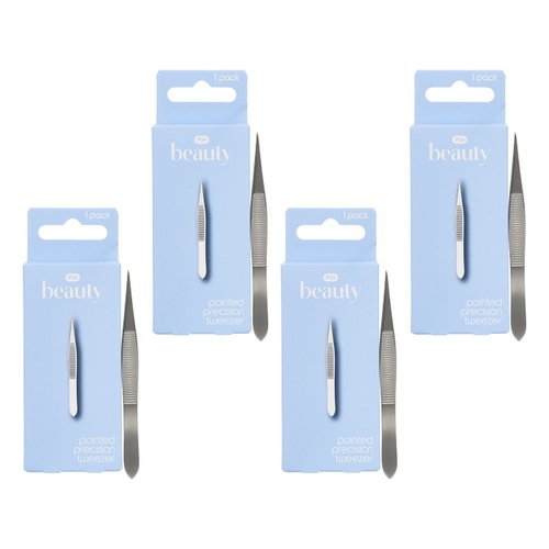 Pharmacy Health Pointed Precision Tweezer Pack of 4