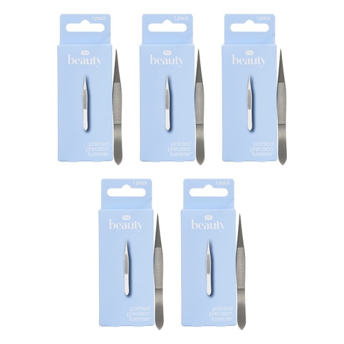 Pharmacy Health Pointed Precision Tweezer Pack of 5