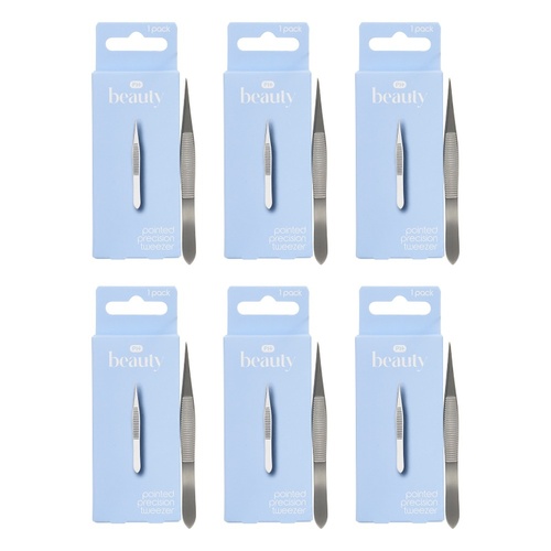Pharmacy Health Pointed Precision Tweezer Pack of 6