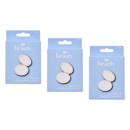 Pharmacy Health Compact Magnifying Mirror Pack of 3