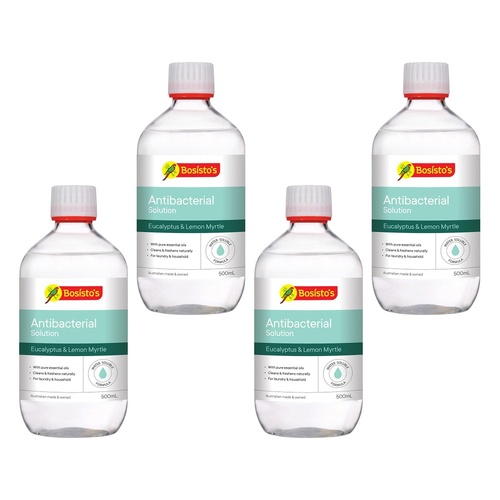Bosisto's Antibacterial Solution 500mL x 3 Bundle of 4