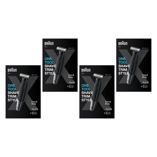 Braun Series XT5 Beard Trimmer, Shaver and Electric Razor for Men Pack of 4