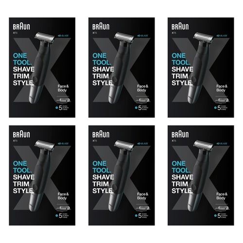 Braun Series XT5 Beard Trimmer, Shaver and Electric Razor for Men Pack of 6